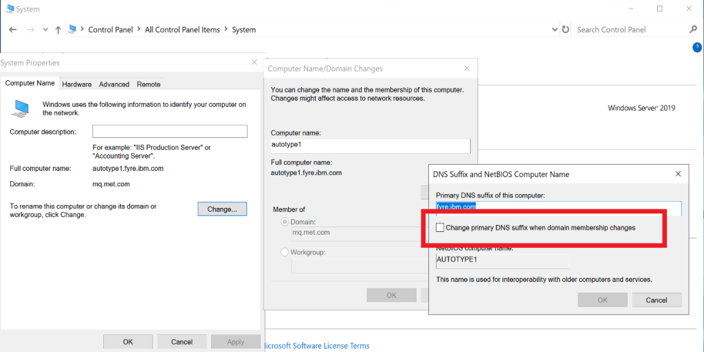 DNS Configuration Option